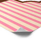  stijl bakkerij teken art print. poster (Hoek)