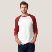 Stijl: basic 3/4 mouw raglan t-shirt (Voorkant volledig)
