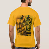 Stijl: Basic Donker T-shirt Comfortabel (Achterkant)