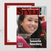 Stijl! Bat Mitzvah Magazine bedankt Bourgogne (Voorkant / Achterkant)