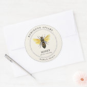  stijl Bee Honey Jar label (Envelop)