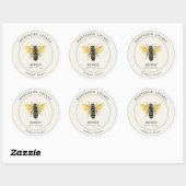 stijl Bee Honey Jar label (Vel)