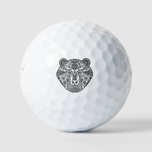 Stijl Beer hoofd Golfballen (Voorkant)