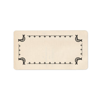 -stijl blanco kruidenetiketten etiket