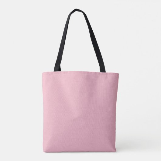 Stijl Bloeiende Roos Roze Canvas tas (Achterkant)