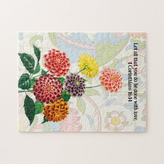stijl Bloem Bouquet Faith Puzzle Legpuzzel (Horizontaal)