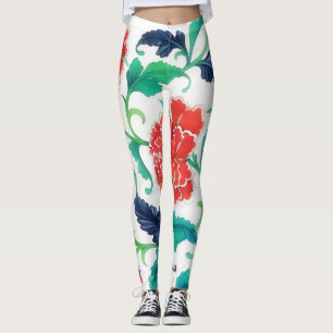  stijl Bloemen Art Bloemen Leggings