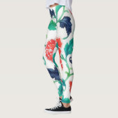  stijl Bloemen Art Bloemen Leggings (Links)