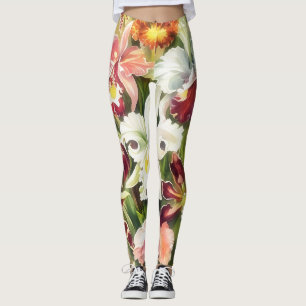 stijl Bloemen Kleurrijke Leggings
