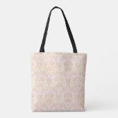 Stijl Bloemen Patroon Kat Canvas tas (Achterkant)