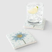  stijl Blue Daisy Flower Onderzetter (Zijkant)