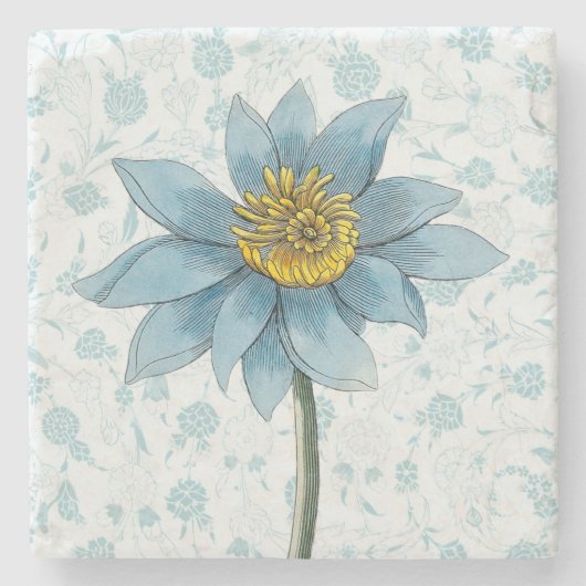  stijl Blue Daisy Flower Onderzetter (Voorkant)