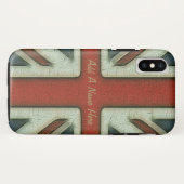  stijl Britse vlag Case-Mate iPhone Case (Achterkant (horizontaal))
