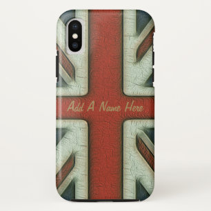 stijl Britse vlag iPhone X Hoesje