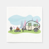 stijl camper papier servetten (Voorkant)