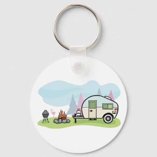  stijl Camper Sleutelhanger (Voorkant)