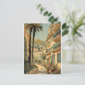  stijl Cannes Franse reizen Waterverf Briefkaart (Staand voorkant)