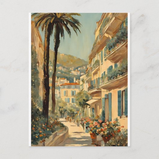  stijl Cannes Franse reizen Waterverf Briefkaart (Voorkant)