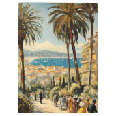 stijl Cannes Franse reizen Waterverf Klembord (Achterkant)