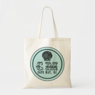 stijl Cape May NJ Beach Label Canvas tas
