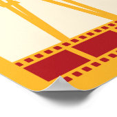  stijl cinema, retro films poster (Hoek)