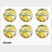  stijl citroen wrongel product Business Label (Vel)