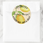  stijl citroen wrongel product Business Label (Tas)