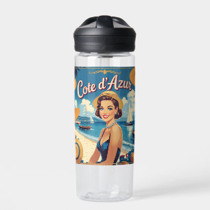  stijl Cote d'Azur Beach Girl Waterfles