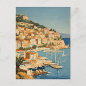 stijl Cote d'Azur Franse Reis Waterverf Briefkaart (Voorkant)