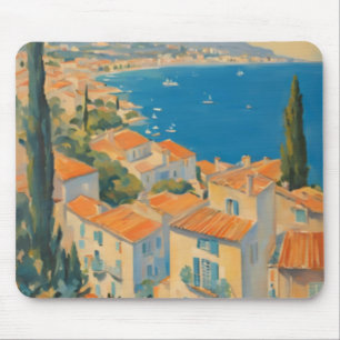  stijl Cote d'Azur Franse Reis Waterverf Muismat