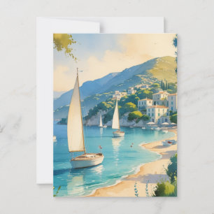  stijl Cote d'Azur Franse reizen Briefkaart