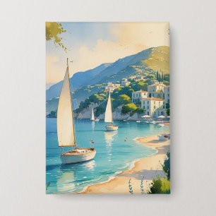  stijl Cote d'Azur Franse reizen Button