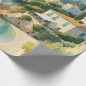 stijl Cote d'Azur Franse reizen Cadeaupapier (Hoek)