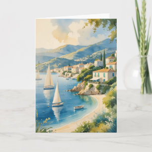  stijl Cote d'Azur Franse reizen Kaart