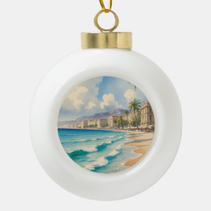 stijl Cote d'Azur Franse reizen Keramische Bal Ornament