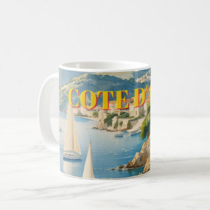 stijl Cote d'Azur Franse reizen Koffiemok