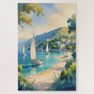 stijl Cote d'Azur Franse reizen Legpuzzel