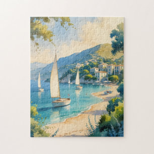 stijl Cote d'Azur Franse reizen Legpuzzel