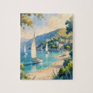 stijl Cote d'Azur Franse reizen Legpuzzel
