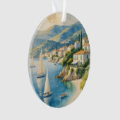  stijl Cote d'Azur Franse reizen Ornament (voorkant)