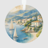  stijl Cote d'Azur Franse reizen Ornament (achterkant)
