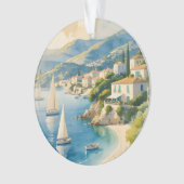  stijl Cote d'Azur Franse reizen Ornament (voorkant)