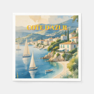 stijl Cote d'Azur Franse reizen Servet