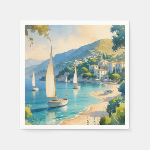stijl Cote d'Azur Franse reizen Servet
