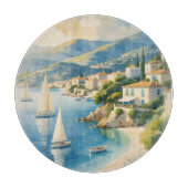 stijl Cote d'Azur Franse reizen Snijplank (Voorkant)