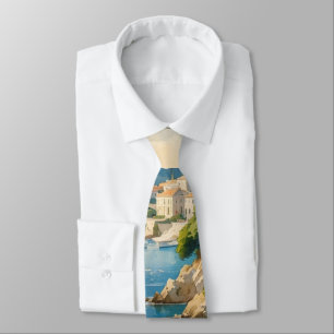  stijl Cote d'Azur Franse reizen Stropdas