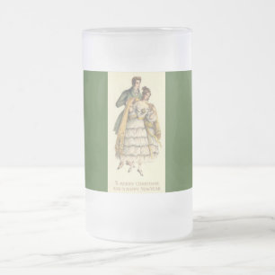 stijl Couple Victoriaans kerststop Matglas Bierpul