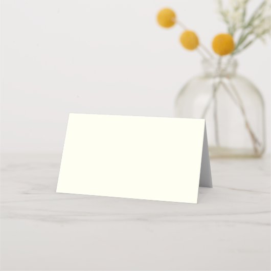 Stijl Cream Trouwtafel Place Card (Achterkant)