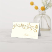 Stijl Cream Trouwtafel Place Card (Voorkant)