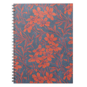 stijl Denin Floral Spiral Notitieboek